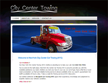 Tablet Screenshot of citycentertowing.com